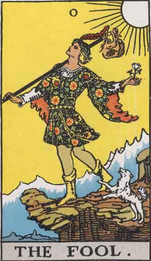 The Fool, 1909 colour scan
